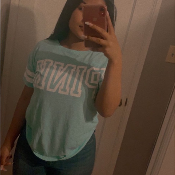 PINK Victoria's Secret Tops - Turquoise PINK shirt